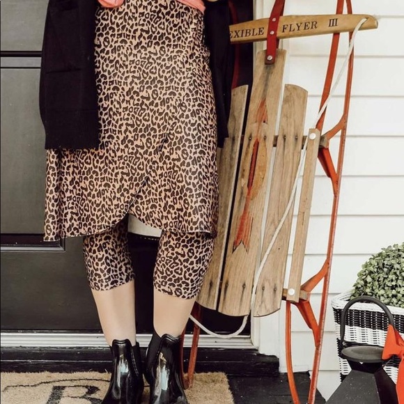 The Skirt Lady Boutique Skirts Leopard Print Wrap Style Athletic